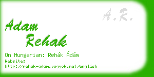 adam rehak business card